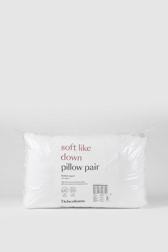 Debenhams Soft Like Down Pillow Pair 2