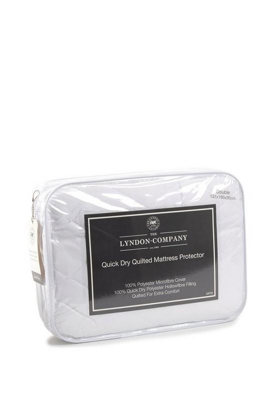 The Lyndon Company Quick Dry Quilted Pillow Protector Pair 1