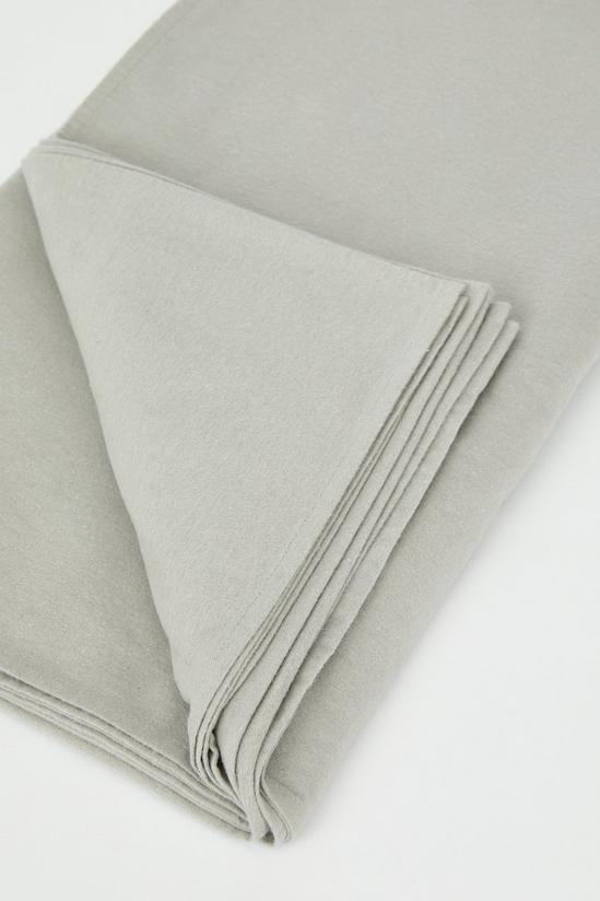 Debenhams Brushed Cotton Single Flat Sheet 1