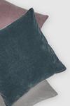 Debenhams Washed Velvet Feather Filled Cushion thumbnail 4
