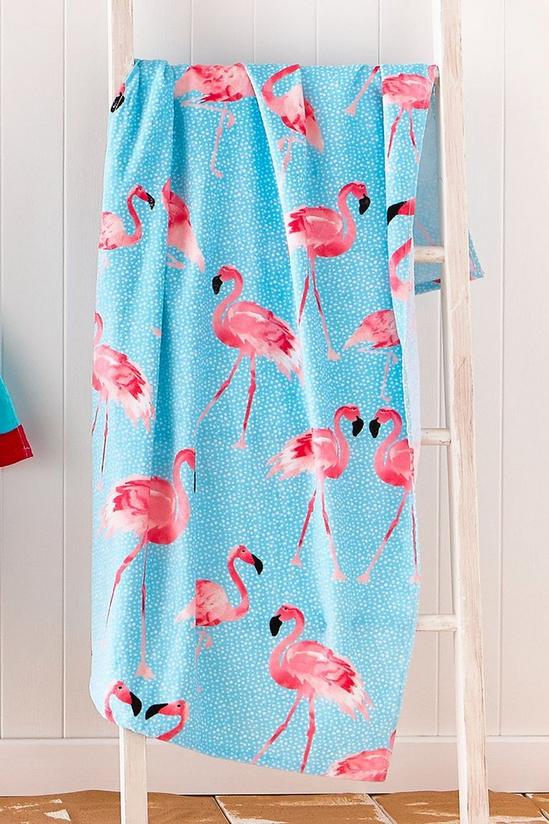 Catherine Lansfield Flamingo Beach Towel 1