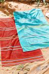 Catherine Lansfield Rainbow Pairs 2 Pack Red Beach Towels thumbnail 1
