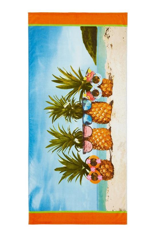 Catherine Lansfield Pineapple Beach Towel 2
