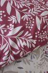 Catherine Lansfield Brushed Lingonberry Floral Double Duvet Set thumbnail 3