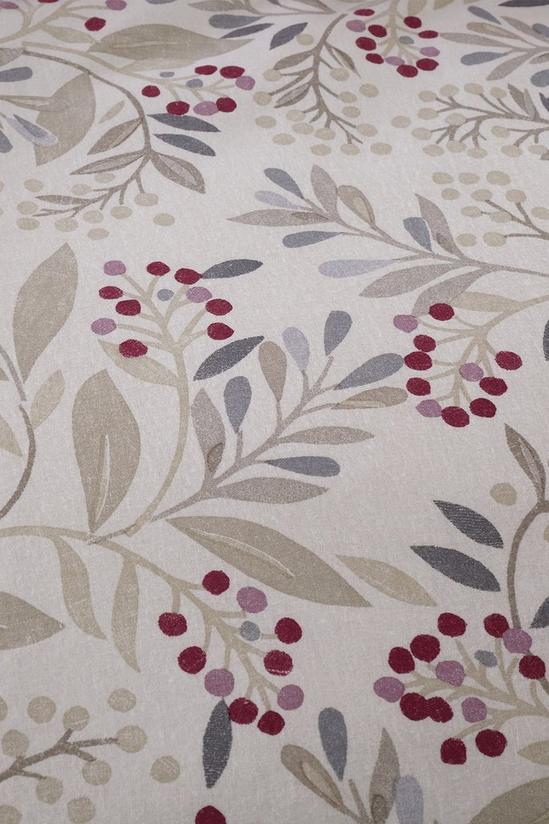 Catherine Lansfield Brushed Lingonberry Floral Double Duvet Set 4