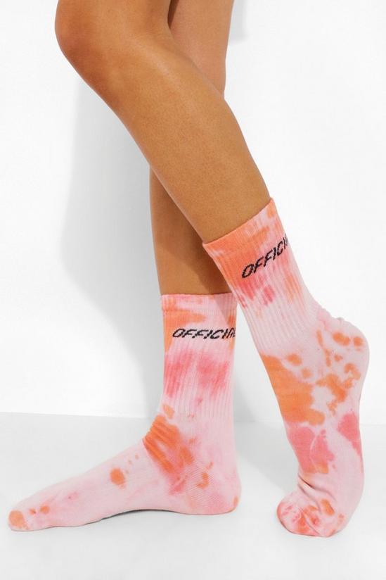 boohoo Official Branded Tie Dye Socks 1