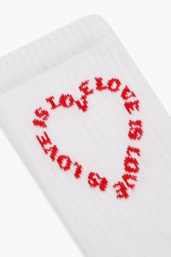 boohoo Love Is Love Slogan Sports Socks 2
