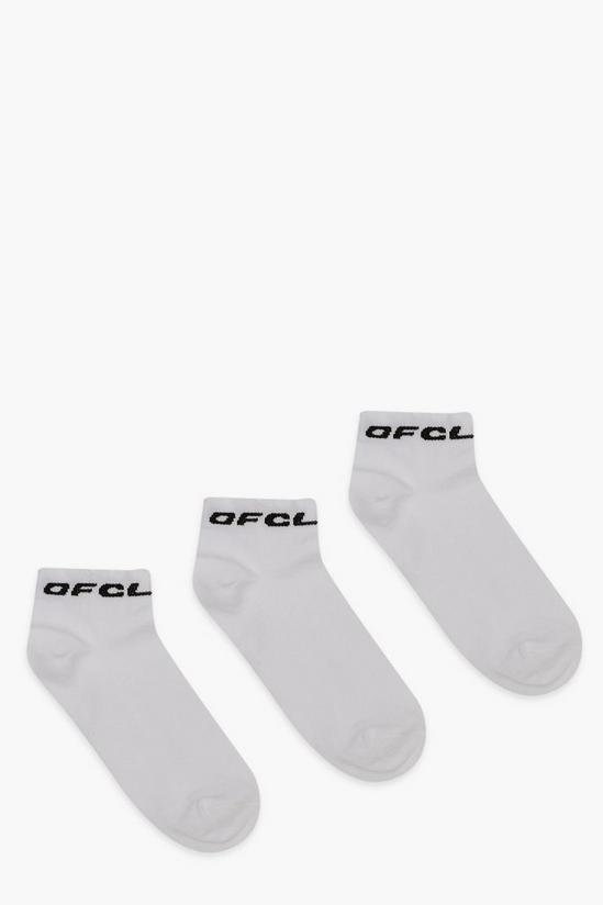 boohoo Ofcl Branded Trainer Socks 3 Pack 1