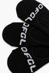 boohoo Ofcl Branded Invisible Socks 3 Pack thumbnail 2
