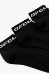 boohoo Ofcl Branded Trainer Socks 3 Pack thumbnail 2