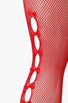 boohoo Fishnet Stockings With Bows And Cut Out Back thumbnail 3