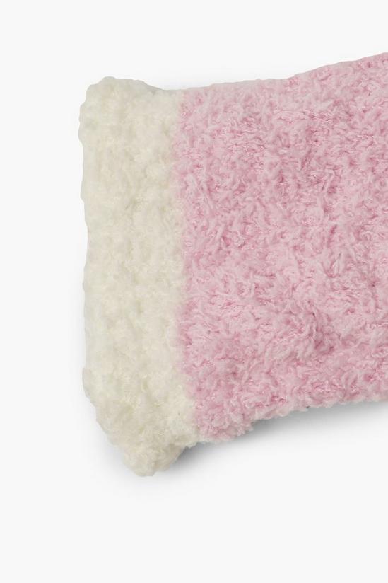 boohoo Pink Fluffy Textured Bed Socks 2