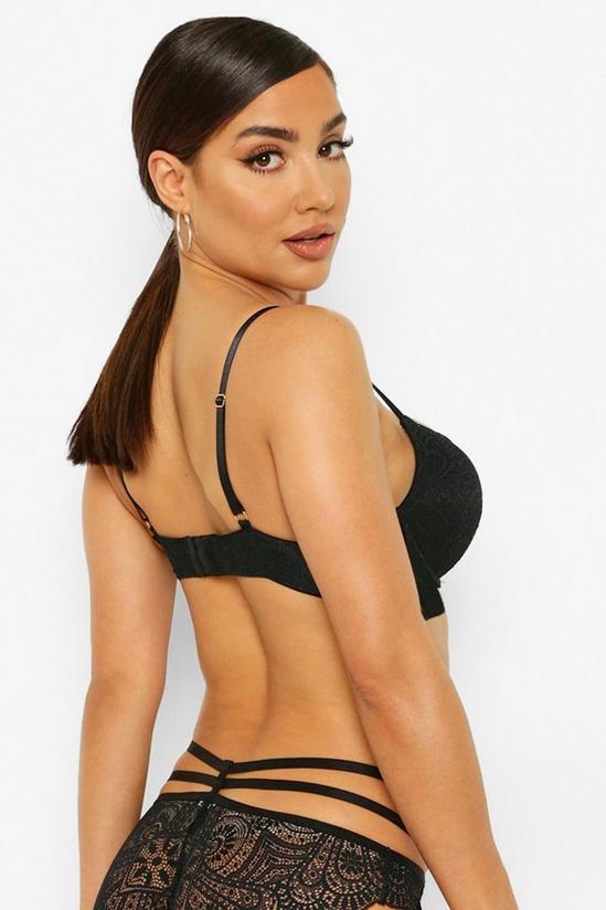 boohoo Scallop Lace Strapping Super Push Up Bra 2
