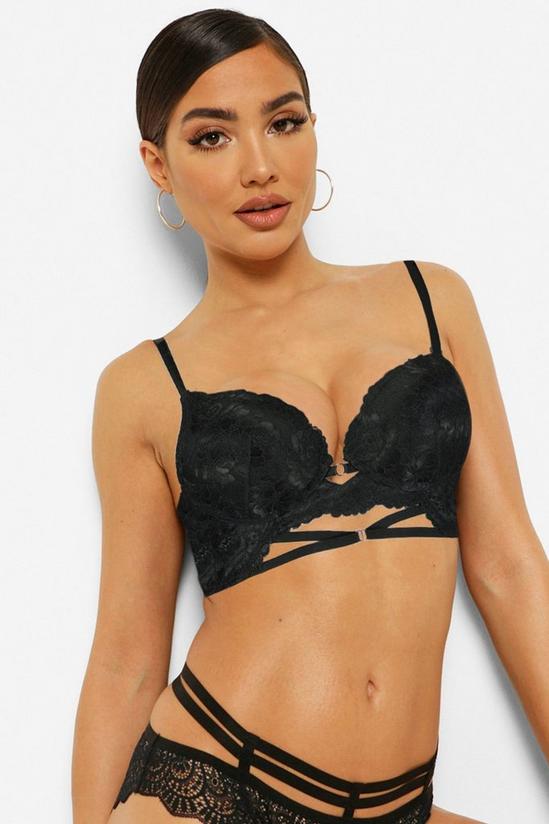 boohoo Scallop Lace Strapping Super Push Up Bra 3