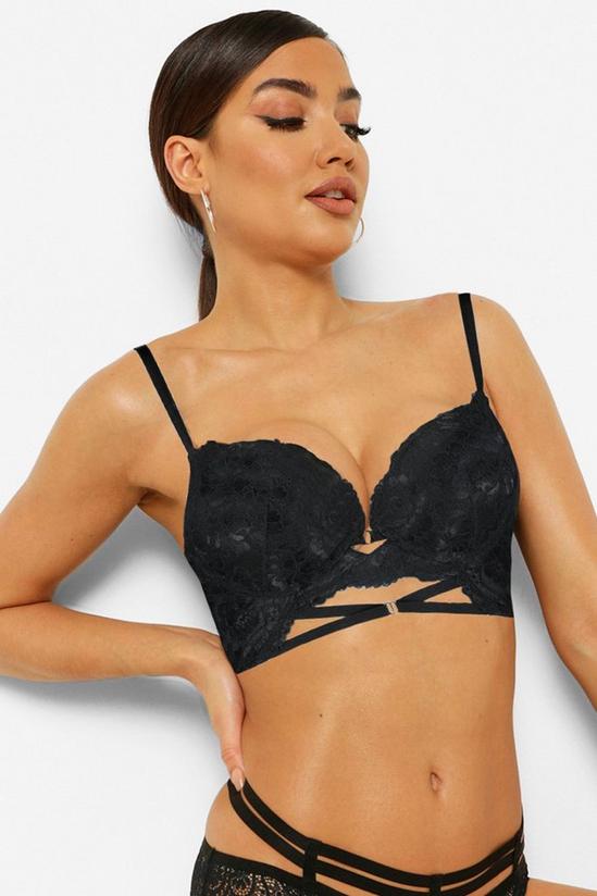 boohoo Scallop Lace Strapping Super Push Up Bra 4
