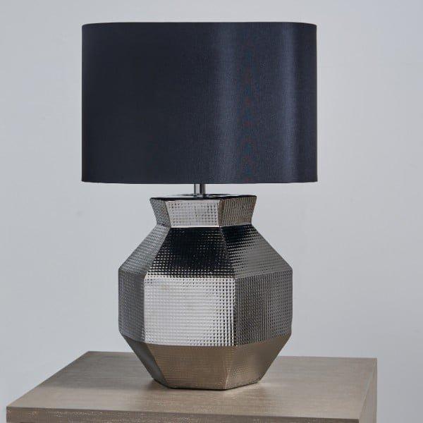 Nora Grey and White Table Lamp