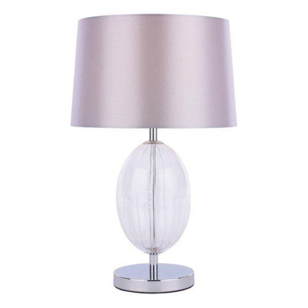 Freya Grey Ribbed Table Lamp