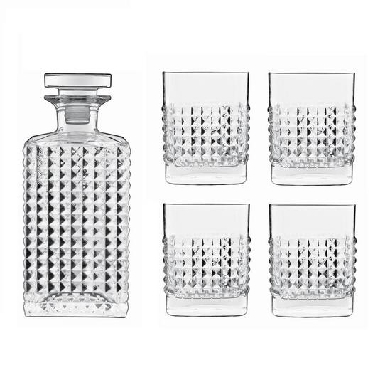 Luigi Bormioli Elixir Whisky Glasses Set - Dishwasher Safe Glassware - Pack of 5 1