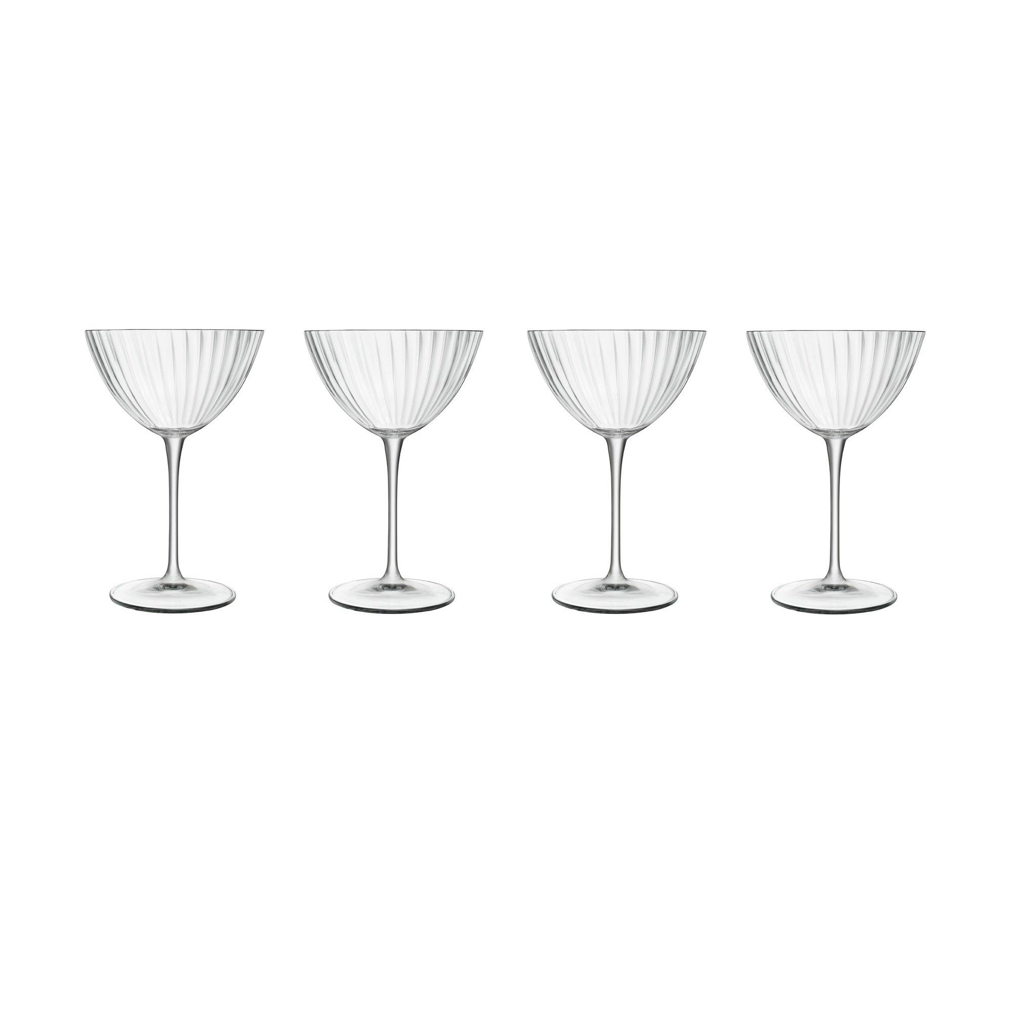 Optica Martini Glasses Crystal, Dishwasher Safe, Perfect Gift, Set of 4