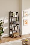 H&O Direct 4-Tier Wooden Open Shelf Ladder Bookcase thumbnail 2