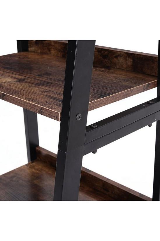 H&O Direct 4-Tier Wooden Open Shelf Ladder Bookcase 5