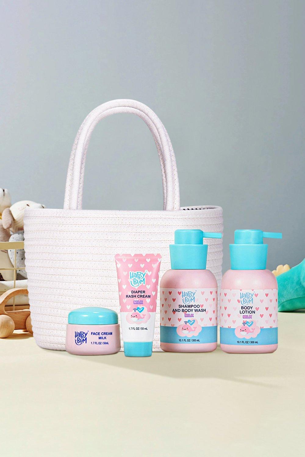 4Pcs Baby Bath Set Baby Wash Gift Set Included Body Wash and Shampoo