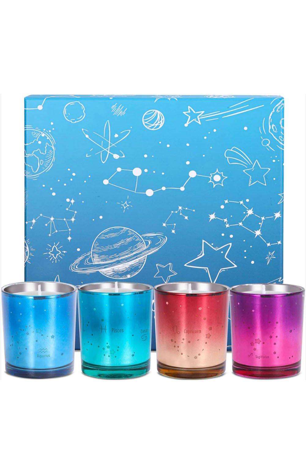 Set of 4 Constellation Scent Candle Gift Set
