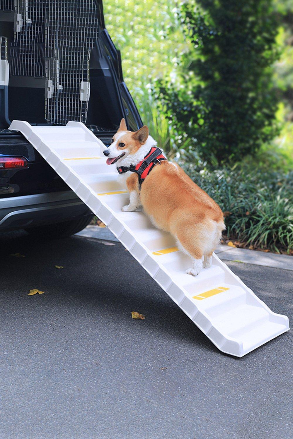 Folding Portable Dog Pet Stairs Ramp Dog Steps Loadable up to 75kg Dog Ramp Travel Car Ramp