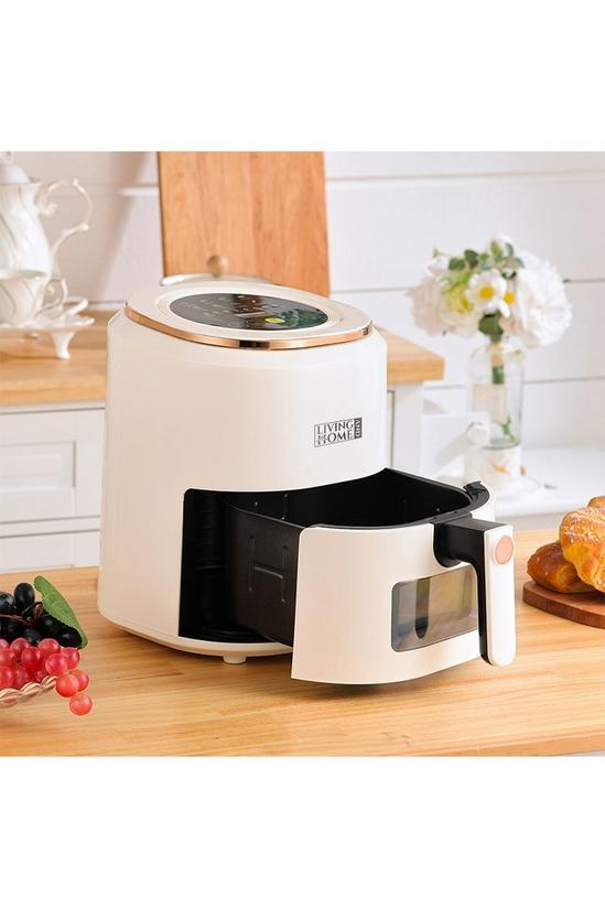 Living and Home 5L Beige Digital Touchscreen Air Fryer  8 Preset Menus with Timer Adjustable Temperature Control 3
