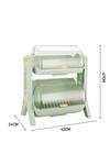 Living and Home 2-Tier Dish Drainer Rack Kitchen Bowl Chopsticks Plates Plastic Storage Box with Lid Green thumbnail 6