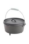 Living and Home Cast Iron Camp Oven Pot with Legs for Outdoor Camping thumbnail 1
