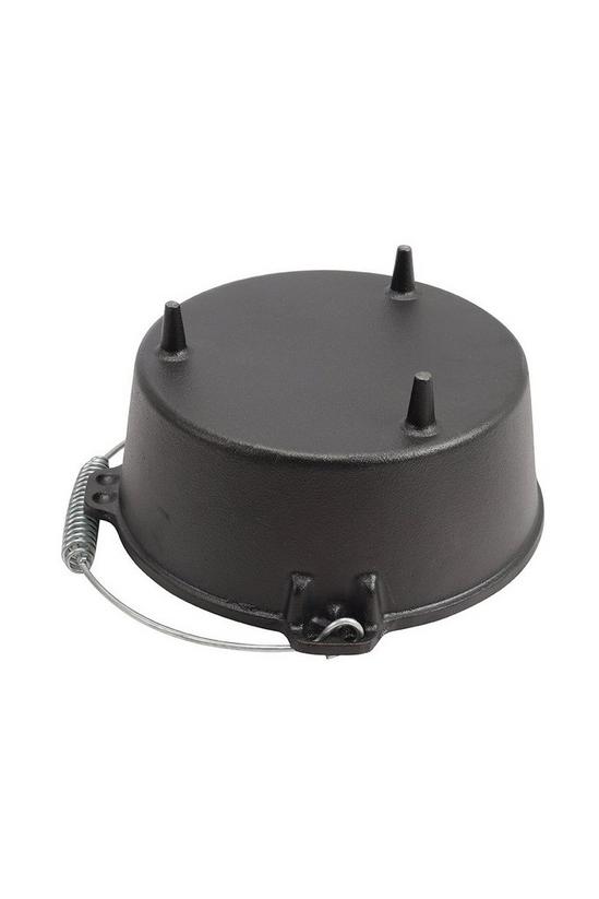 Living and Home Cast Iron Camp Oven Pot with Legs for Outdoor Camping 4