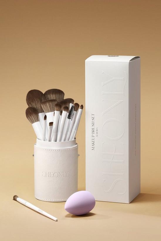 SHEONLY 16 Pcs "White Space" Professional Makeup Brush Set 6