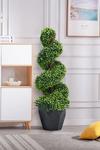 Living and Home 2 Pack 90CM Artificial Topiary Spiral Boxwood Tree Fake Plant thumbnail 1