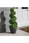 Living and Home 2 Pack 90CM Artificial Topiary Spiral Boxwood Tree Fake Plant thumbnail 2