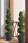 Living and Home 2 Pack 120CM Artificial Topiary Spiral Boxwood Tree Fake Plant thumbnail 1