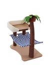 Living and Home Coconut Cat Tree with Hammock and Sisal Perch thumbnail 4
