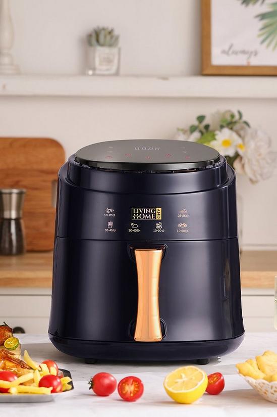 Living and Home 8L Air Fryer Oven with 4 Menus , Touchscreen & Insulation Function for Kitchen 1