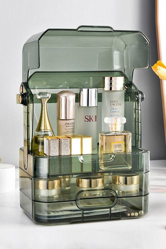 SHEONLY Clear Cosmetic Drawer Case Skincare Organizer Box Gift Set 2