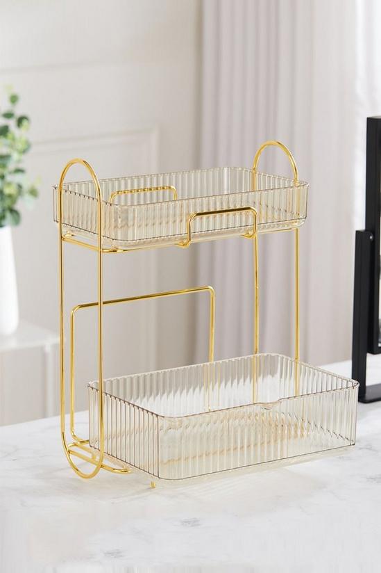 SHEONLY Dressing Table Large Makeup Cosmetic Organiser Rack Gift Set 5