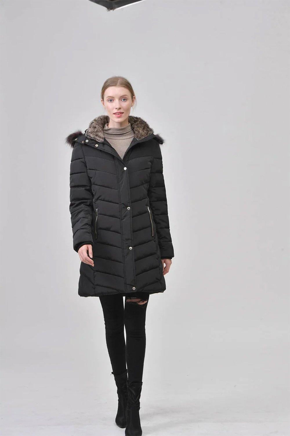 Hollister Hollister Faux Fur-Lined All-Weather Winter Jacket 120.00