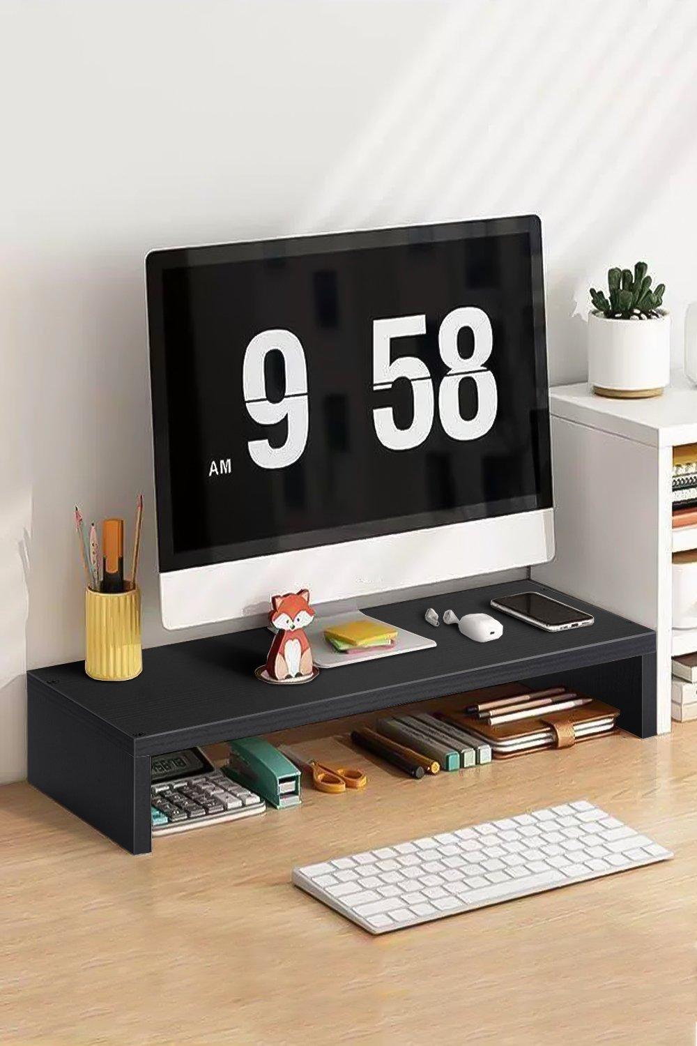60Cm Wood Desktop Stand Computer Monitor Stand Riser