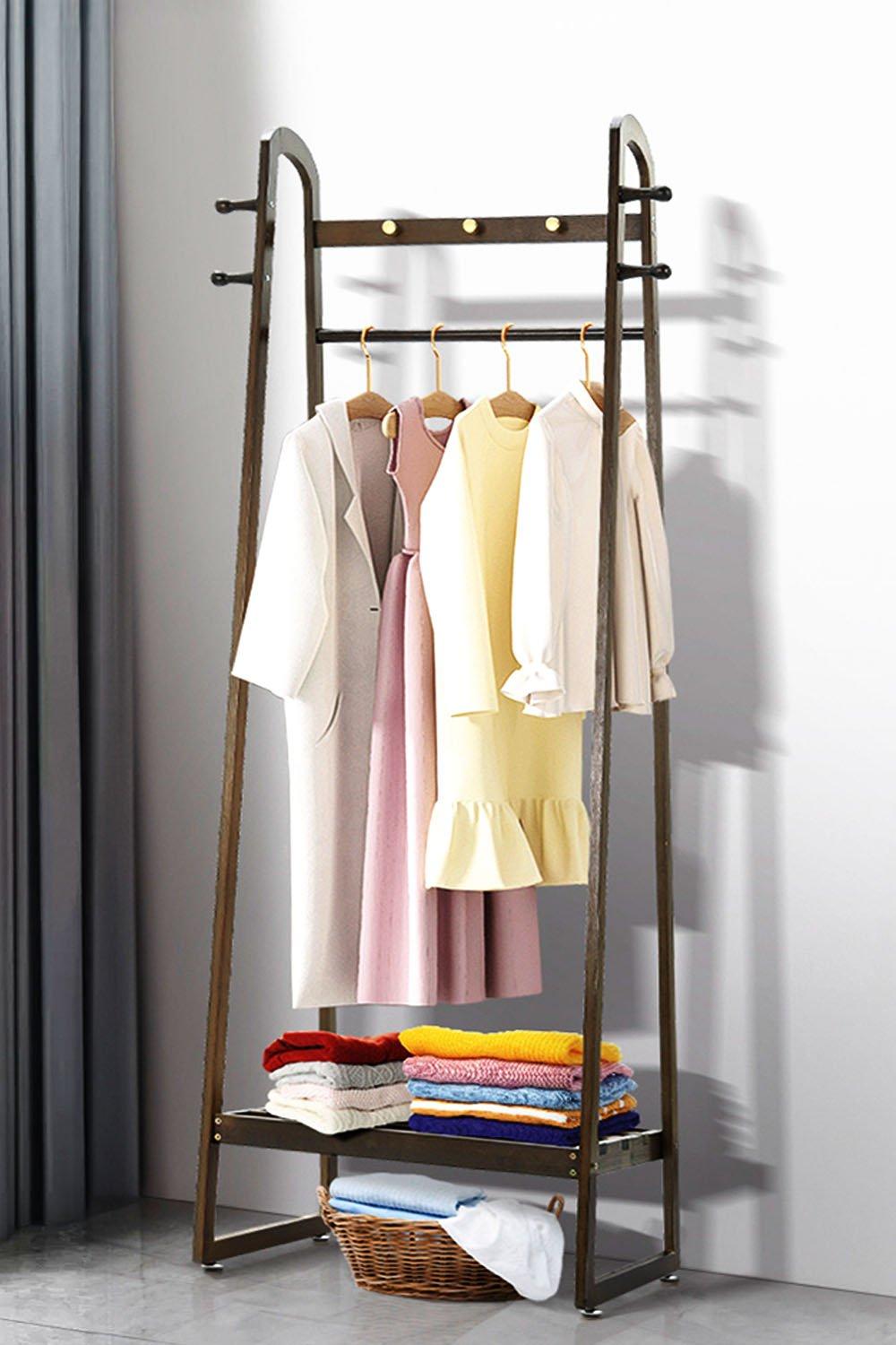 Bamboo Garment Rack Clothes Hanging Stand
