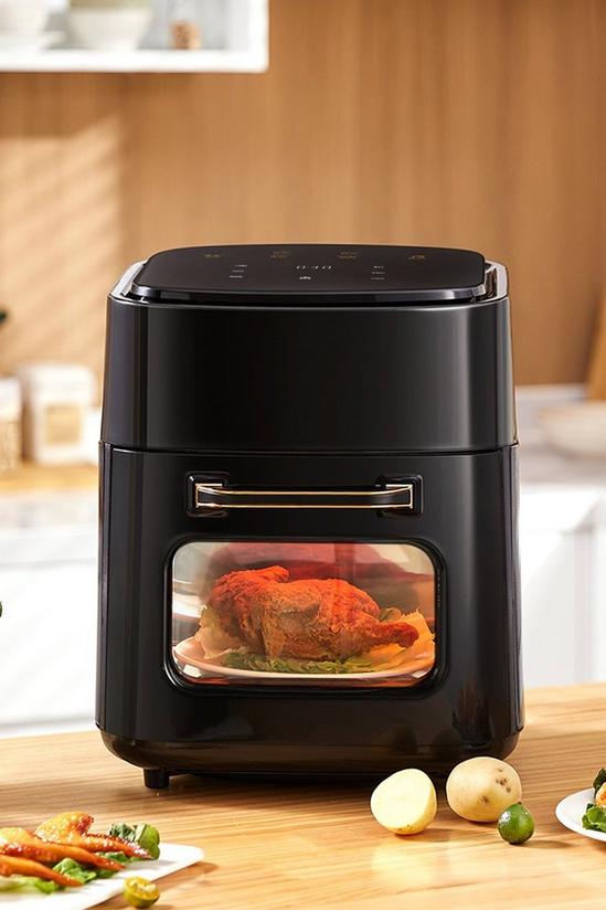 Living and Home 11L Touch Screen Digital Air Fryer Oven 3-tier Multi-Function Oil-Free Fries with Window 1