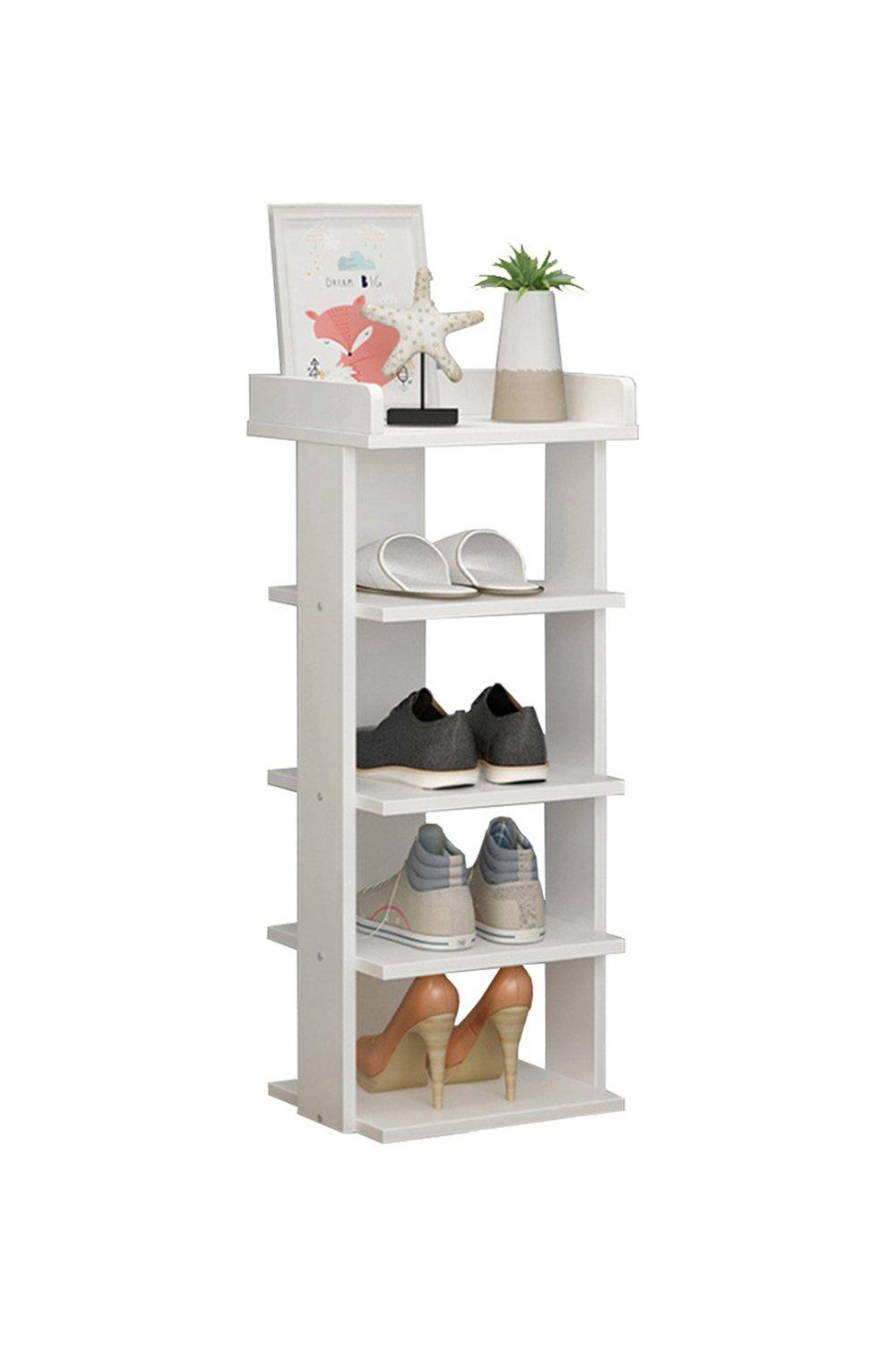 White 5 Tiers Shoe Rack Organizer Storage Shelf