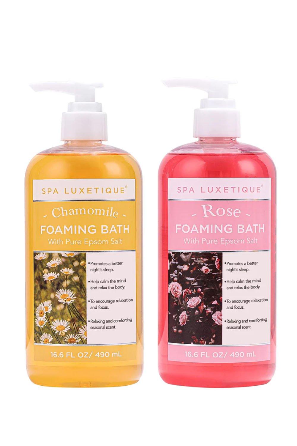 Rose and Chamomile Scent Shower Gel with Pure Epsom Salt