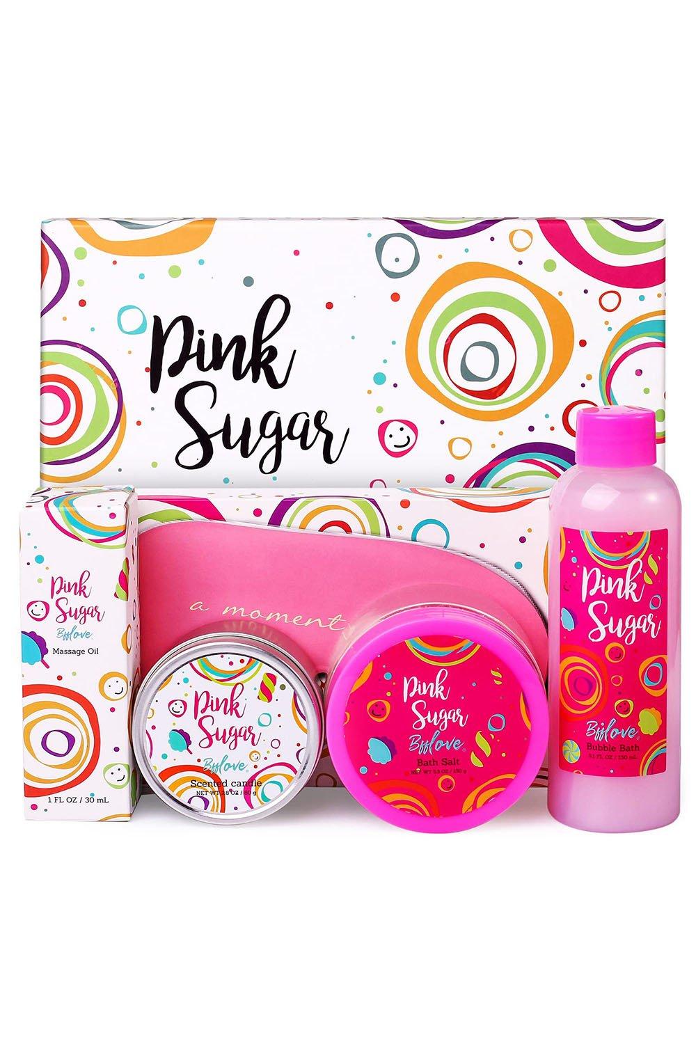 5 Pcs Pink Spa Bath Gift Box