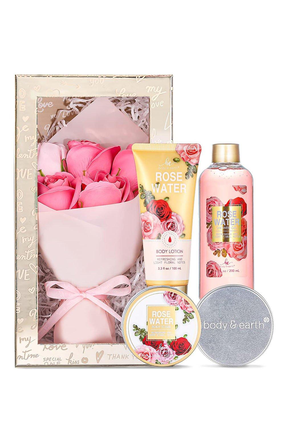 5 Pcs Rose Bath Spa Gift Set
