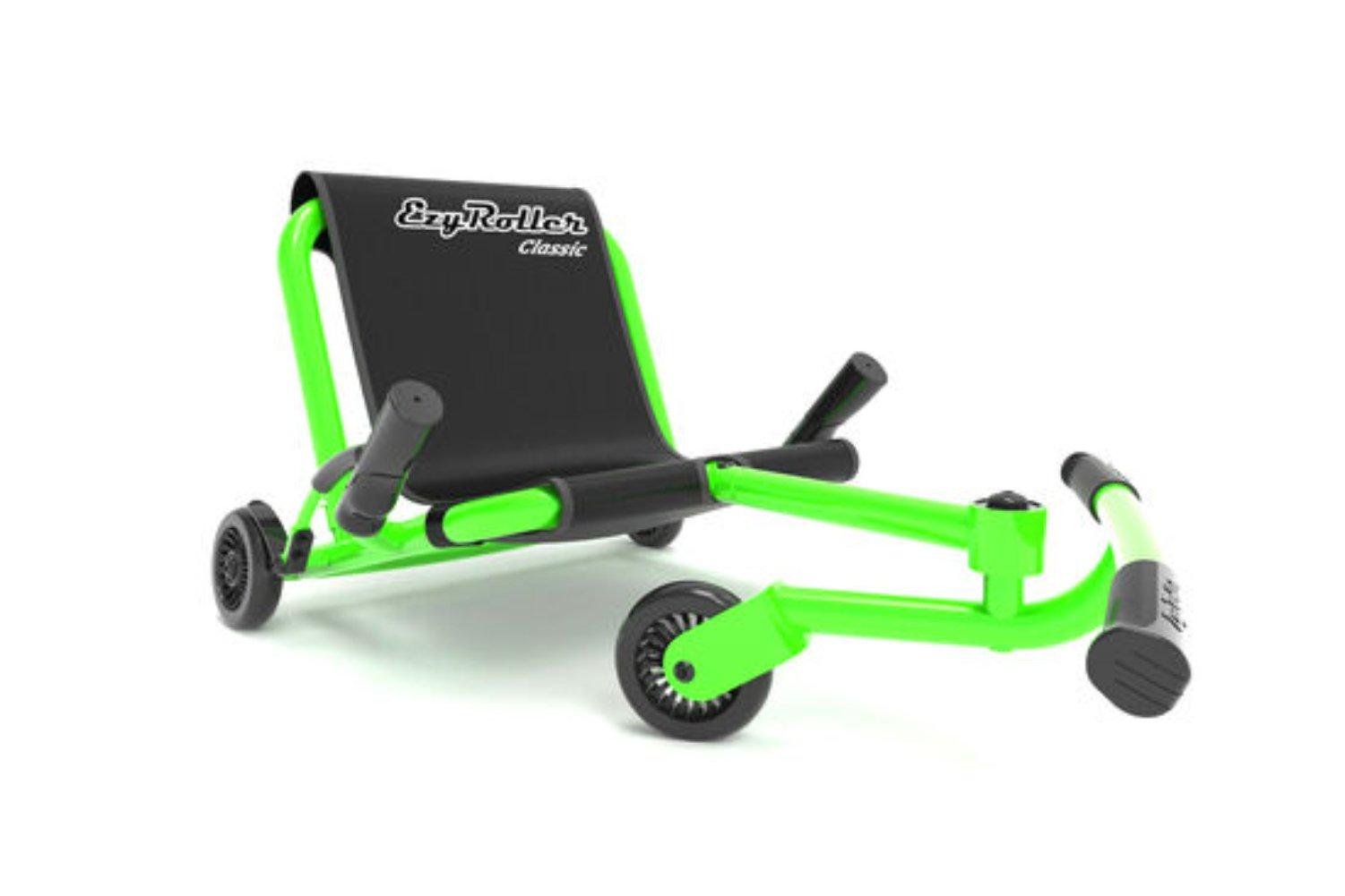 Ezy Roller Classic Kids Kart Trike Weave Ride On - Lime Green