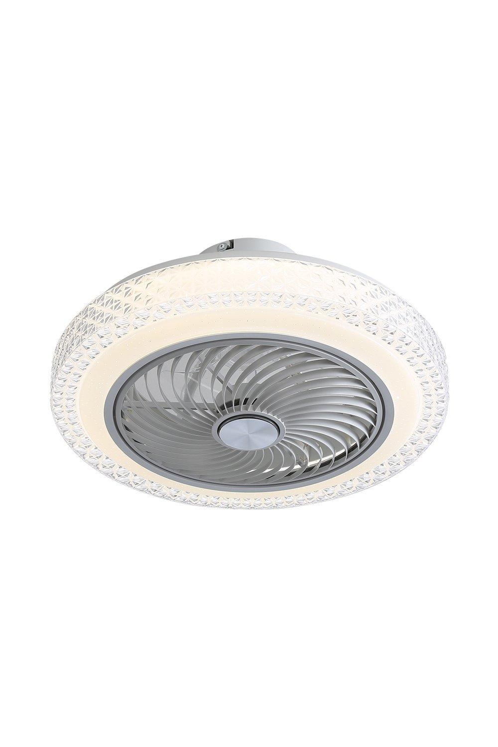 20-inch Acrylic Ceiling Mount LED Fan Light